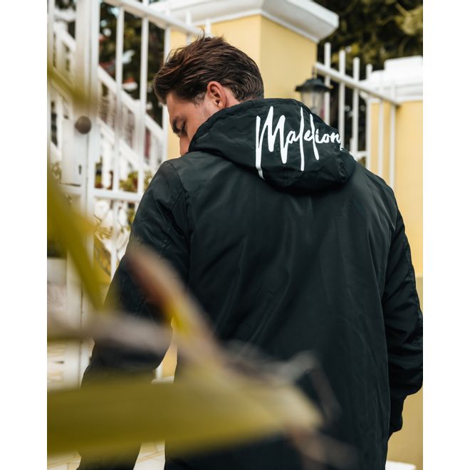 Afbeelding van Malelions Windbreaker Black White
