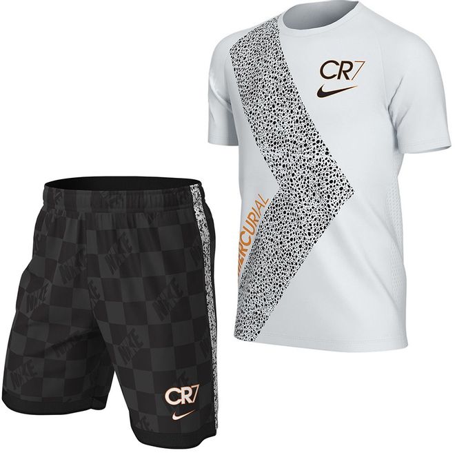 Afbeelding van Nike Dry Fit Set Kids CR7 White Black