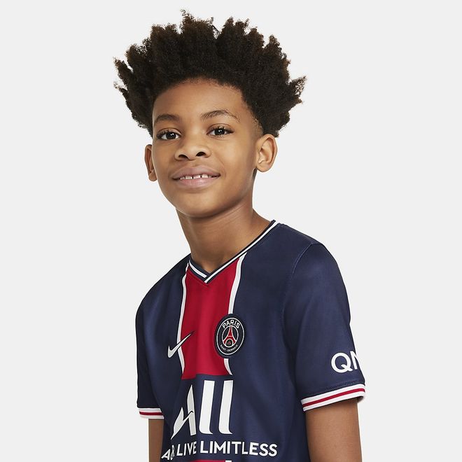 Afbeelding van Paris Saint-Germain 2020/21 Stadium Thuis Voetbalshirt voor Kids