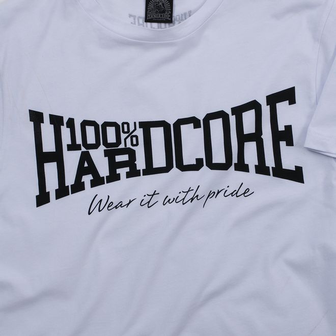 Afbeelding van 100% Hardcore T-Shirt Wear It With Pride White