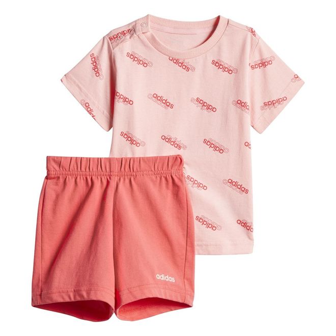 Afbeelding van Adidas Favorites Short Sleeve Set Infants Glory Pink