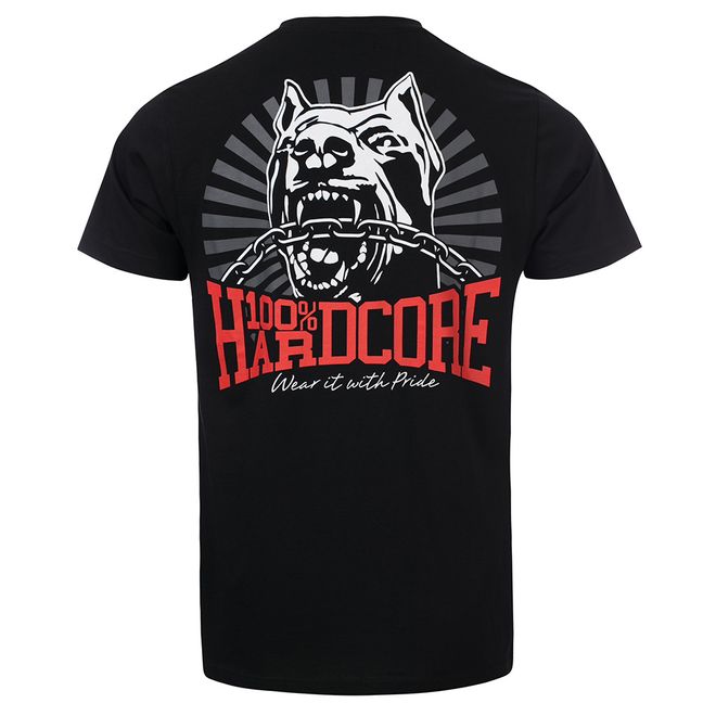 Afbeelding van 100% Hardcore T-Shirt Classic Black Red