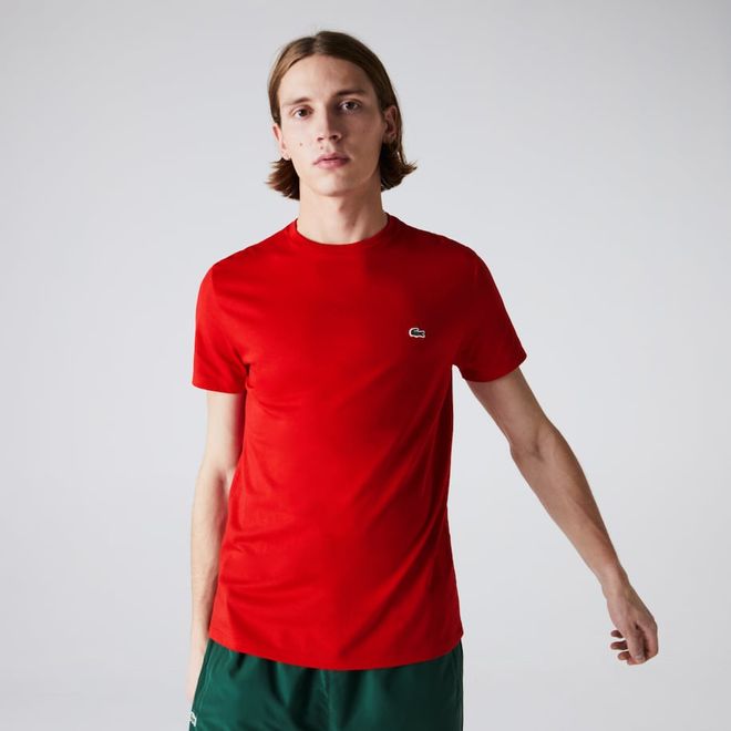 Afbeelding van Lacoste T-shirt met Ronde Hals Rouge
