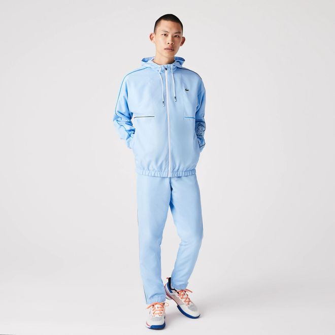 Afbeelding van Lacoste Sport Trainingspak Krokodillenprint Blauw