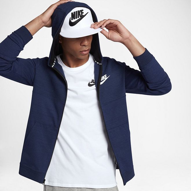Afbeelding van Nike Sportswear Advance 15 Hoodie Blue Heather