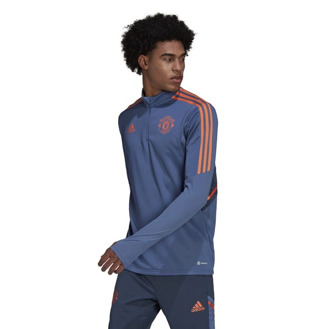 Afbeelding van Manchester United Condivo 22 Training Longsleeve Set Crew Blue