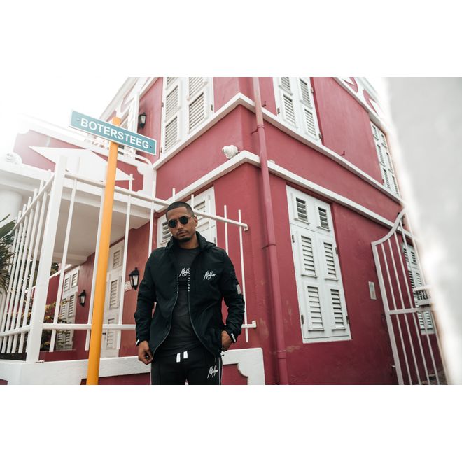 Afbeelding van Malelions Windbreaker Black White