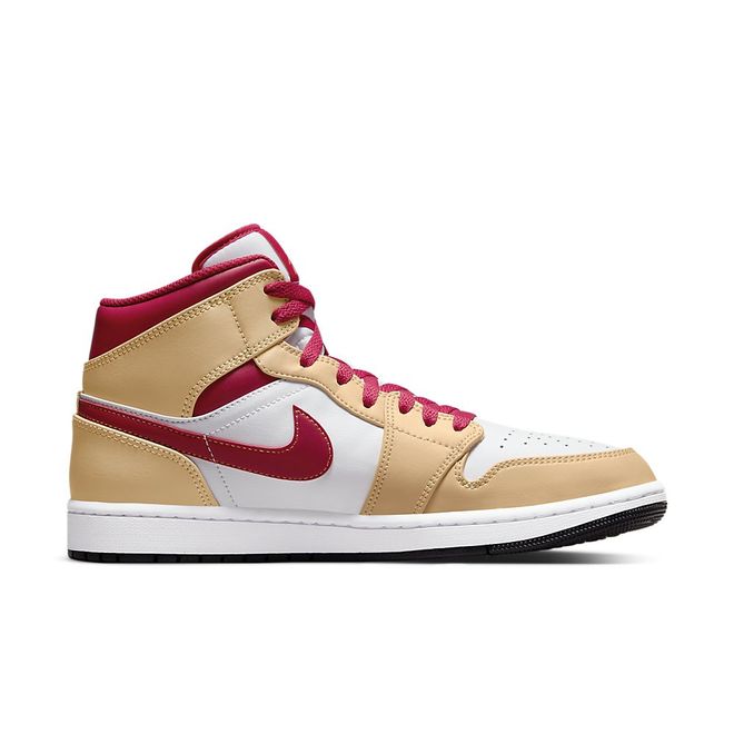 Afbeelding van Nike Air Jordan 1 Mid Light Cardinal Curry