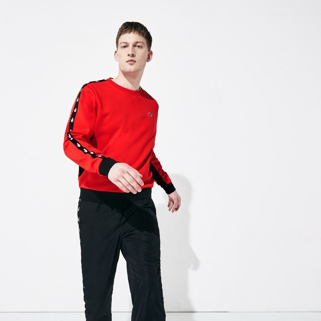 Afbeelding van Lacoste Sweater Fleece Ronde Hals Rood