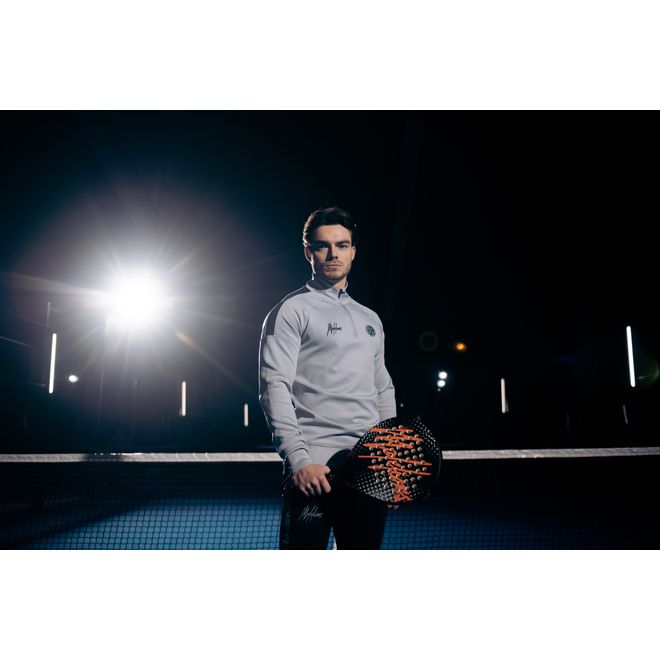 Afbeelding van Malelions Sport Striker Quarterzip Grey Navy