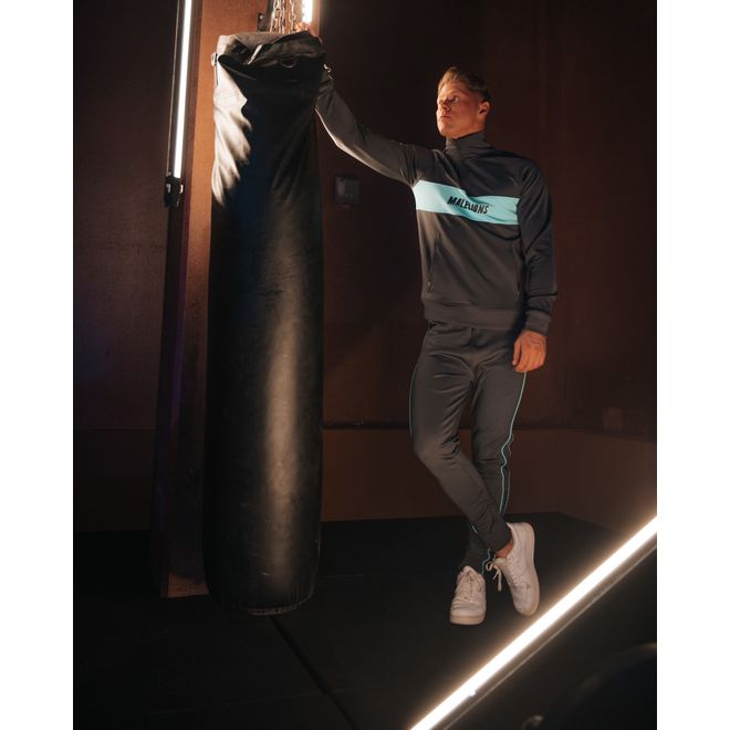 Afbeelding van Malelions Sport Uraenium Tracksuit Army Antra Turquoise