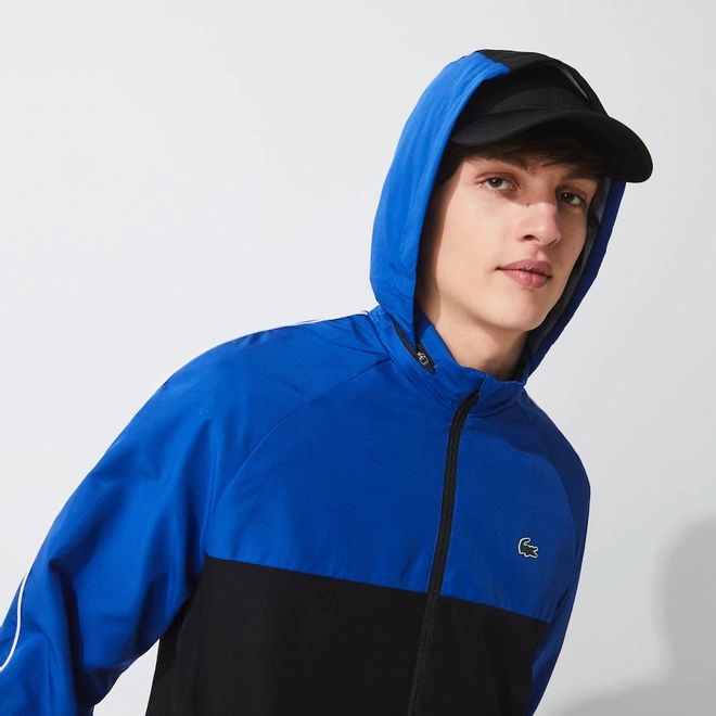Afbeelding van Lacoste Sport Trainingspak Zwart Blauw