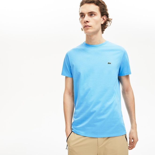 Afbeelding van Lacoste T-shirt met Ronde Hals Lichtblauw