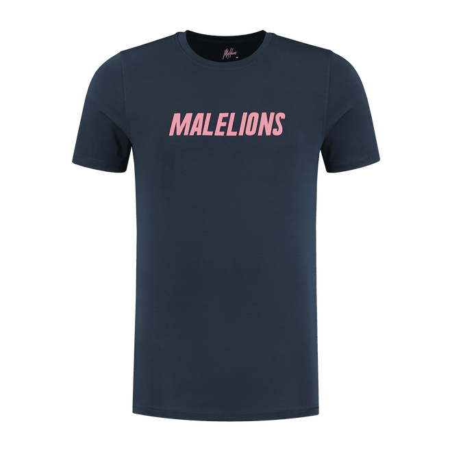 Afbeelding van Malelions T-Shirt Nium Navy