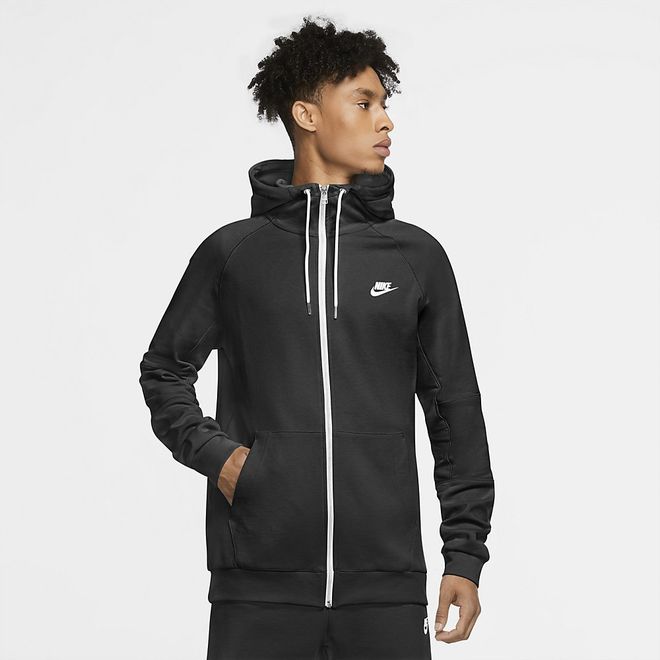 Afbeelding van Nike Sportswear Club Full-Zip Jersey Hoodie Black