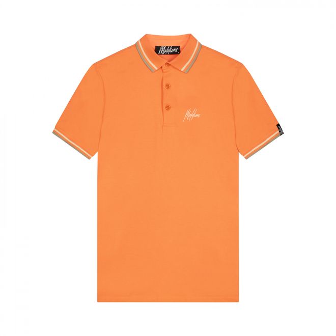 Afbeelding van Malelions Men Signature Polo Set Soft Peach Taupe