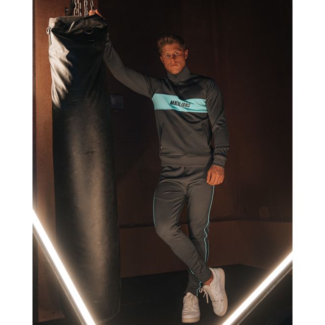 Afbeelding van Malelions Sport Uraenium Tracksuit Army Antra Turquoise