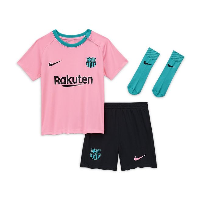 Montgomery talent Viool FC Barcelona 2020/21 Stadium Derde Minikit Infants Pink - Sportschoenshop.nl