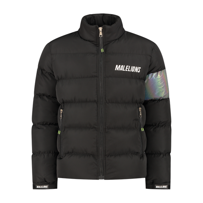 Afbeelding van Malelions Reflective Puffer Jacket Black