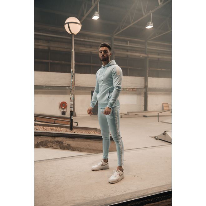Afbeelding van Malelions Sport Striker Hoodie Set Light Blue