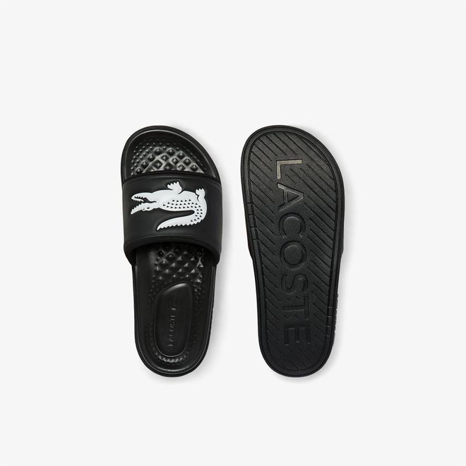 Afbeelding van Lacoste Men's Croco Dualiste Synthetic Logo Strap Slides