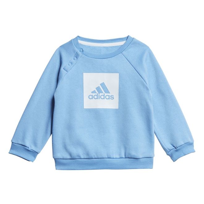 Afbeelding van Adidas 3-Stripes Fleece Joggingpak Infants Lucky Blue