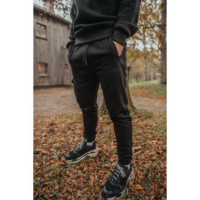 Afbeelding van Croyez Hoodie Tonal Set Black