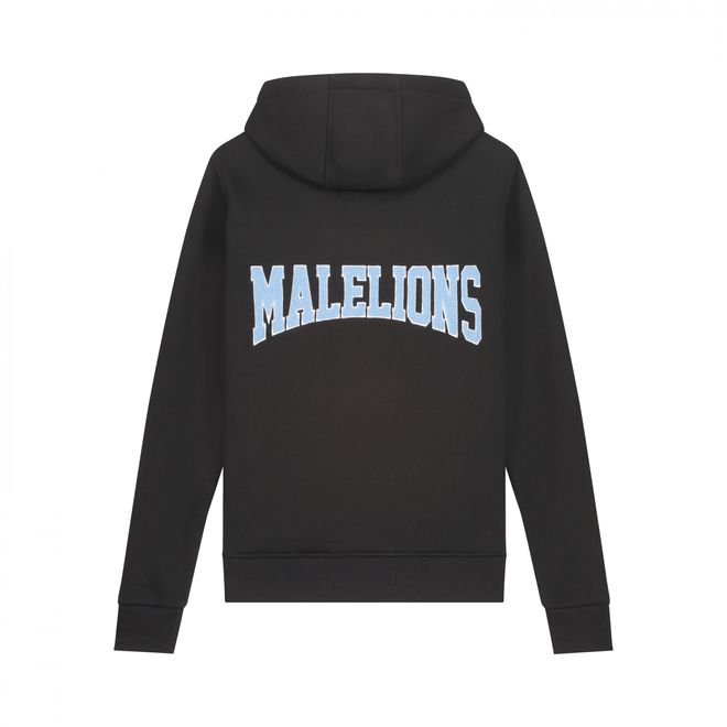 Afbeelding van Malelions Men Varsity Hoodie Set Black Vista Blue