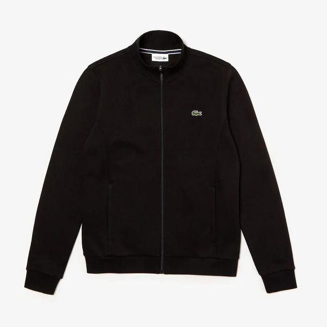 Afbeelding van Lacoste Molton Sweater met Rits Zwart