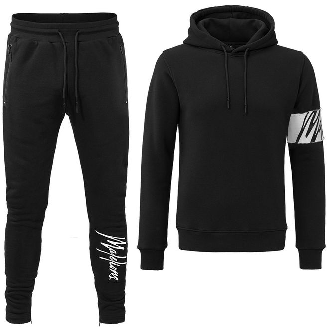 Afbeelding van Malelions Captain Tracksuit Black-White