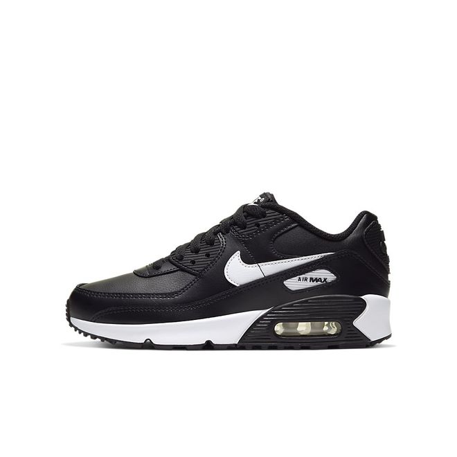 Afbeelding van Nike Air Max 90 Kids Leather Black White
