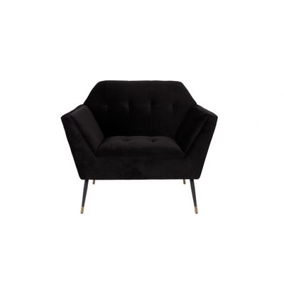 Dutchbone Kate Lounge Chair Zwart Dutchbone Kate Lounge Chair Zwart