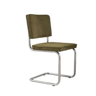 Zuiver Ridge Stoel Brushed Rib Groen Zuiver Ridge Stoel Brushed Rib Groen