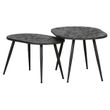 Afbeelding van BePureHome Oval Bijzettafels Antique Goud