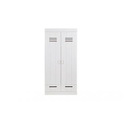 Woood Connect Kast Wit - 2 Deurs, Locker + Lade Woood Connect Kast Wit - 2 Deurs, Locker + Lade