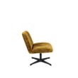 Afbeelding van White Label Living Lounge Chair Belmond Rib Ochre