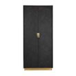 Afbeelding van Richmond Interiors Wandkast Blackbone gold 2-deuren hoog (Goud)
