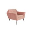Afbeelding van Dutchbone Kate Lounge Chair pink clay