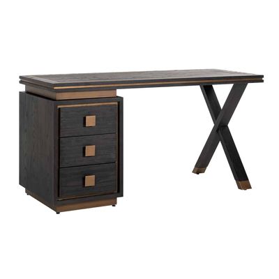 Richmond Interiors Bureau Hunter 3-laden 150x60 (Goud) Richmond Interiors Bureau Hunter 3-laden 150x60 (Goud)