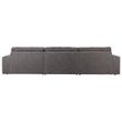 Afbeelding van BePureHome Date Chaise Longue Links Vintage Fluweel Warm Grijs