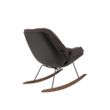 Afbeelding van White Label Living Lounge Chair Rocky Dark