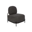 Afbeelding van White Label Living Lounge Chair Polly Grey