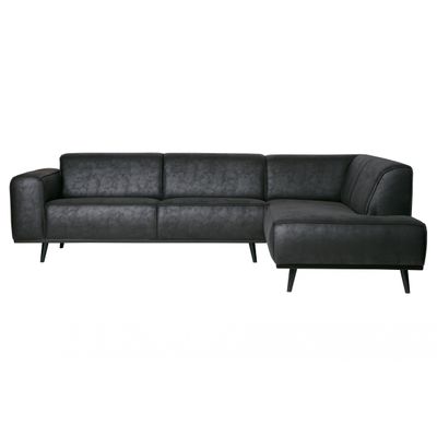BePureHome Statement Hoekbank Rechts Zwart BePureHome Statement Hoekbank Rechts Zwart