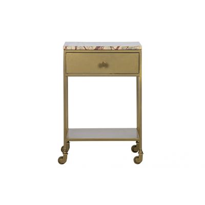 BePureHome Clinic Nachtkastje Marmer Antique Brass BePureHome Clinic Nachtkastje Marmer Antique Brass