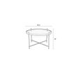 Afbeelding van Zuiver Side Table Cupid Large Black