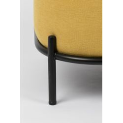 White Label Living Lounge Chair Polly Yellow