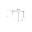 Afbeelding van Zuiver Storm Eettafel Zwart - 180 CM