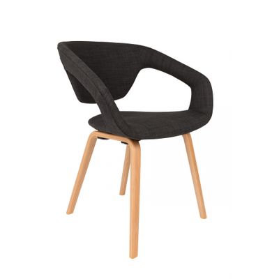 Zuiver Flexback Stoel Naturel Donkergrijs Zuiver Flexback Stoel Naturel Donkergrijs