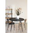 Afbeelding van White Label Living Chair Aspen Wood Black