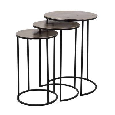 Richmond Interiors Salontafel Nolan set van 3 (Champagne gold) Richmond Interiors Salontafel Nolan set van 3 (Champagne gold)